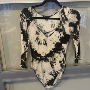 Billabong tie die bodysuit